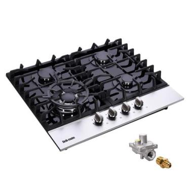 Imagem de Fogão a gás Deli-mate DM4188-01 60cm com 5 queimadores de vidro temper
