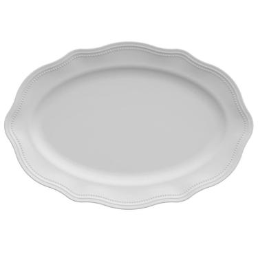 Imagem de Travessa 34x23 cm Tamanho G Cottage Branca Germer Porcelanas