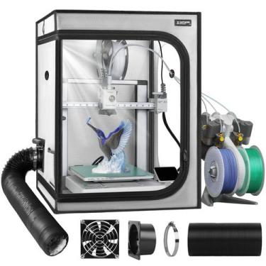 Imagem de Gabinete para Impressora 3D UniTak3D 52x60x70cm com Kit de Ventilação