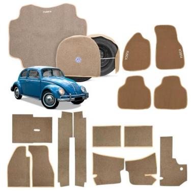 Imagem de Kit Forração Completa Fusca 1970 a 1995 com Tapete Porta Mala e Capa d