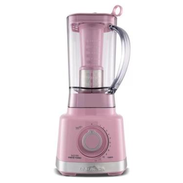 Imagem de Liquidificador Britânia Pro Maxx 6 Rosa Com Filtro Turbo 3 Litros 1400