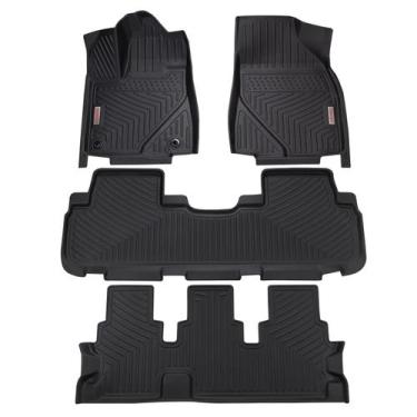 Imagem de Tapetes para assoalho RILLEC para Toyota Highlander 2014-2019, 7 lugar