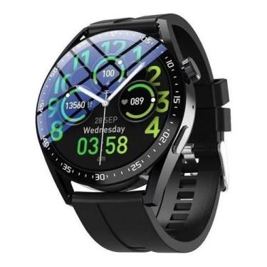 Imagem de Smartwatch Relógio Inteligente Lançamento Hw28 Preto Redondo Original 