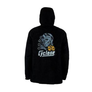 Imagem de Jaqueta Cyclone Veludo Relax Skull Mask, Preto, M