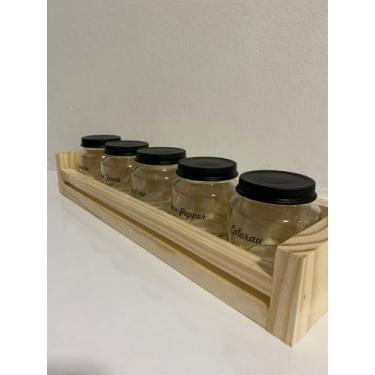 Imagem de Porta Temperos de Madeira - Rústicos e Pallet, Pinnus