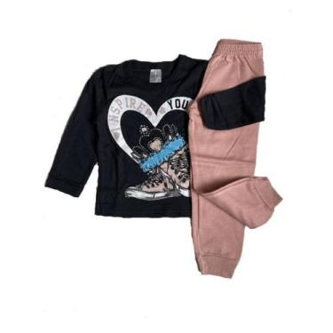 Imagem de Kit 5 Roupas Femininas Frio Baratas Conjunto Infantil Menina - noah co