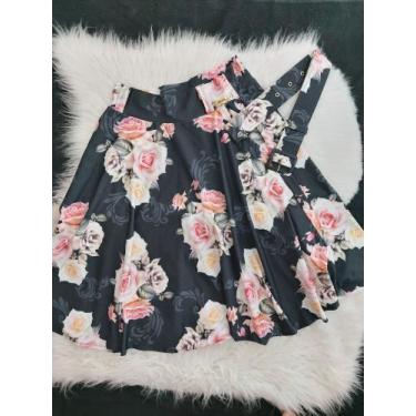 Imagem de Saia gode estampada - Tecy Moda Cristã 