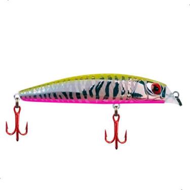 Imagem de Isca Artificial Rei do Rio 80 Sem Barbela Lipless Minnow Flutuante Mei