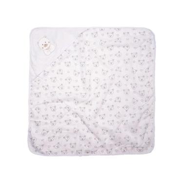 Imagem de Toalha de banho bebe c/capuz plush 68 cm x 68 cm bublim - INCOMFRAL, u