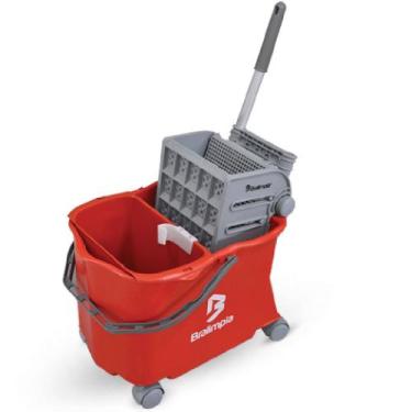 Imagem de Balde espremedor doblô capacidade 20 litros - Flex (Vermelho) - Bralim