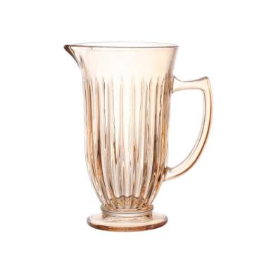 Imagem de Jarra Melina em Vidro Âmbar 1L Design Minimalista para Servir Sucos e Drinques Hauskraft