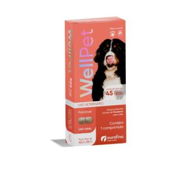 Imagem de Wellpet 560mg Antipulgas e Carrapatos Para Cães de 40,1 a 56kg Com 1 C