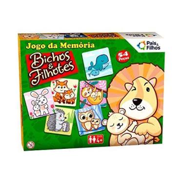 Imagem de Jogo Da Memoria Bichos E Filhotes 54 Pecas - PAIS E FILHOS