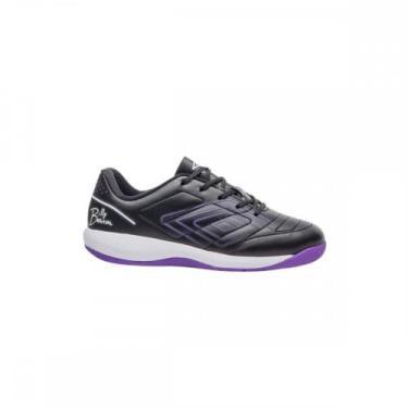 Imagem de Chuteira Umbro br Futsal jr 102 Indoor Unissex Infantil, Preto, 28