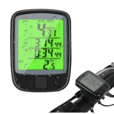 Imagem de Ciclocomputador Bicicleta - Luz Noturna, Controle Quilometragem - Bike