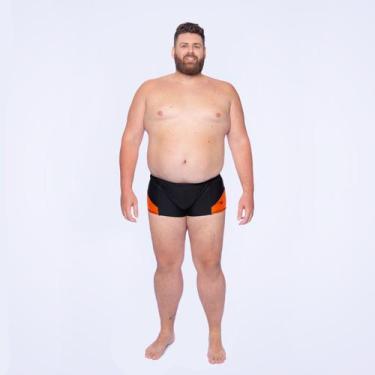 Imagem de Sunga Plus Recortes Speedo+ - PRETO TANGERINA P+, Preto, P+