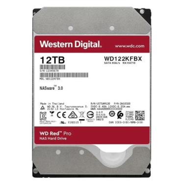 Imagem de HD 12TB Western Digital WD Red Pro NAS Storage SATA III 6GBs 7200RPM C