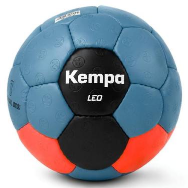 Imagem de Bola de handebol kempa leo h1, Azul, Preto, Laranja neon, H1