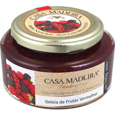 Imagem de Geleia de Frutas Vermelhas com Pedaços 240g - Casa Madeira
