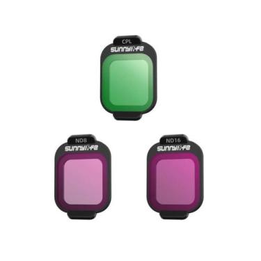 Imagem de Kit de Filtros CPL/ND8/ND16 para Drone DJI Flip e DJI Lito X1 Sunnylif