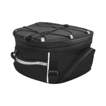 Imagem de Bolsa Traseira Impermeável Para Motocicleta, Bolsa Expansível Para Cap