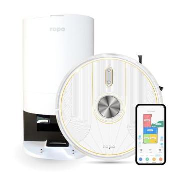 Imagem de Robô Aspirador Ropo Glass 5 Pro com Base Autolimpante , Alto poder de 
