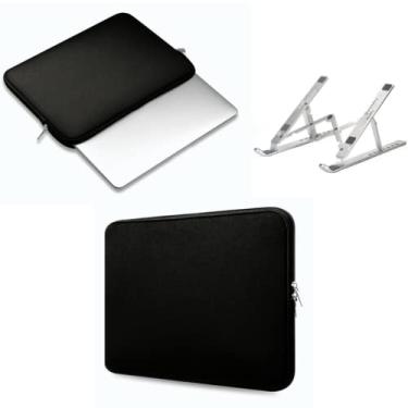 Imagem de Case Capa Luva Para Notebook e Macbook + Suporte Para Notebook Alumínio Ajustável Dobrável - (C7COMPANY) (13,3 Polegadas)