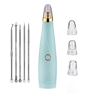 Imagem de Romacci Extrator de espinhas a vácuo para removedor de cravos pretos com agulha curva e kit de remoção de acne