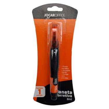 Imagem de Corretivo Caneta Ponta Metalica 8ml Blister Leonora, Branca