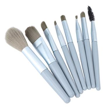 Imagem de Pincel de pó solto, conjunto de pincel de maquiagem Pincel de base 8pcs Pincel de blush para maquiagem para mulheres