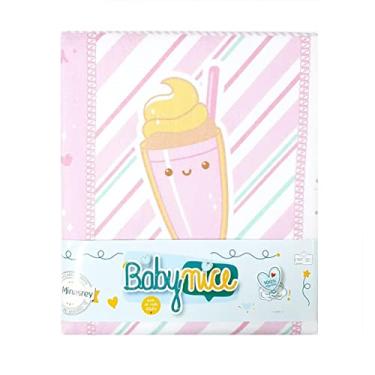 Imagem de COBERTOR DE BEBÊ 100% ALGODÃO 70 CM X 90 CM BABY NICE Rosa