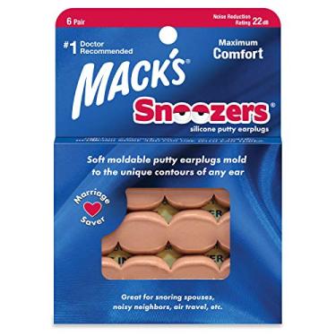 Imagem de Protetor Auricular Mack's Snoozers 22db 6 Pares Cor:bege