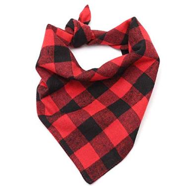 Imagem de Coleira de bandanas xadrez para cães LumberjackRainlemon L Multicor GZY-0111