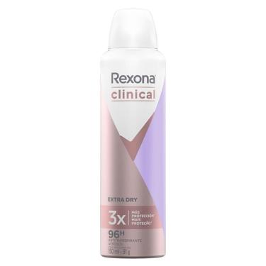 Imagem de Desodorante Rexona Clinical Extra Dry Aerosol Antitranspirante 96h 150ml