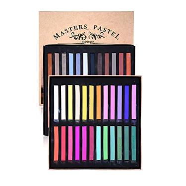 Imagem de YYMIYU Pastéis de giz de cor neutra para artistas profissionais 48 cores