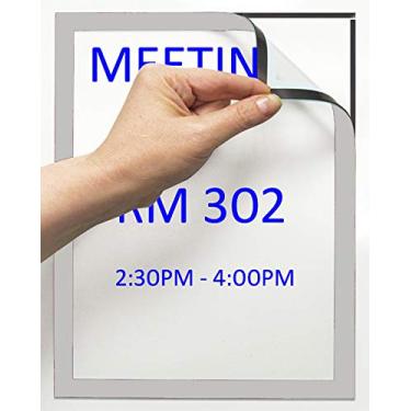 Imagem de Tarifold Suporte autoadesivo para placa de documentos - borda prata - tamanho carta - 2 placas/pacote (18650)