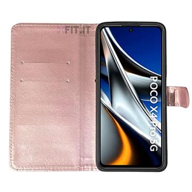 Imagem de Capa Carteira Porta Cartões Compatível com Xiaomi Poco X4 5G [FIT IT] (Rosa-claro)