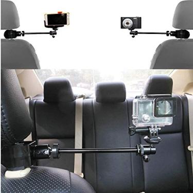 Imagem de Pmsanzay 3 em 1 ajustável e resistente para câmera de ação universal com suporte para mastro de mesa, kit de montagem para câmera à prova d 'água/câmera digital/smartphone – gravação de vídeo perfeita para vlogging de fotografia de carro