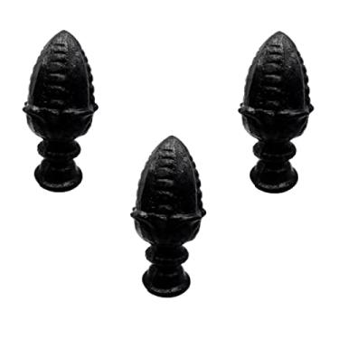 Imagem de Kit 3 Pinhas Ferro Fundido N09 P/Grade Portão Sacada Muro