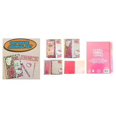 Imagem de Hello Kitty Zebra Dry Erase Journal Set 6 pcs (Journal, Marker, Pen, Ruler, Eraser and Pencil Pouch)