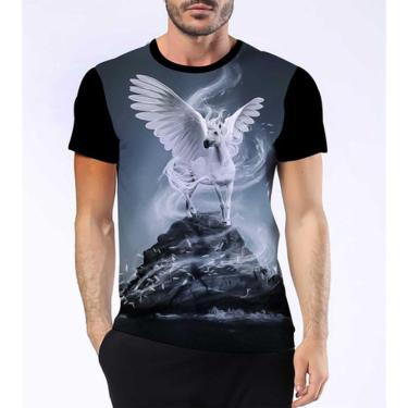 Imagem de Camiseta Camisa Pégaso Mitologia Grega Perseu Medusa Asas