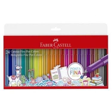 Imagem de Caneta Fine Pen Colors 24Un Ponta Fina 0.4 Faber-Castell Pm