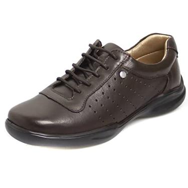 Imagem de Tênis Feminino Pierrô levíssimo couro legítimo cor café Tamanho:34;Genero:Feminino;Cor:Marrom