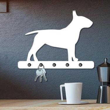 Imagem de Porta Chaves De Parede Em Mdf Bull Terrier - Ps Decor