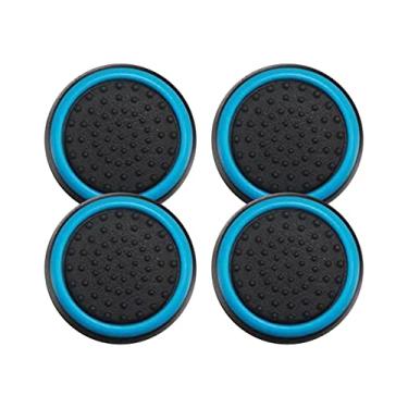 Imagem de 2 Pares de Grips Compatível com controle Joystick Playstation 3 4 5 PS3 PS4 PS5 Xbox One S X Series S X Nintendo Wii U Protetora Anti Derrapante Silicone Proteção do Botão Analógico (Azul Claro)