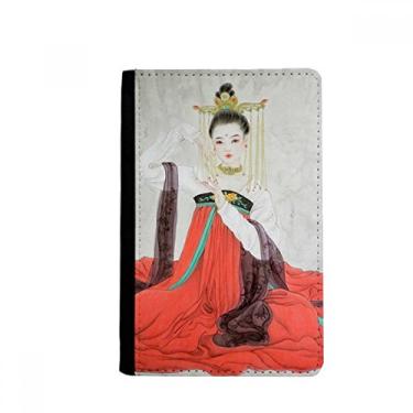 Imagem de Beleza clássica estilo chinês aquarela porta-passaporte Notecase Burse carteira porta-cartão, Multicolor