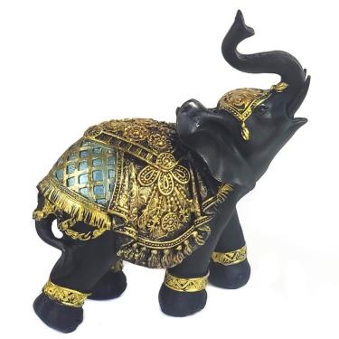 Imagem de Elefante Decorativo Em Resina Indiano Sabedoria Sorte A200