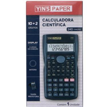 Imagem de Calculadora Científica 240 Funções Preta Yins