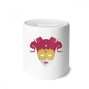 Imagem de DIYthinker Linda caixa de moedas de cerâmica com caixa de dinheiro Carnaval de Veneza, presente de cofrinho