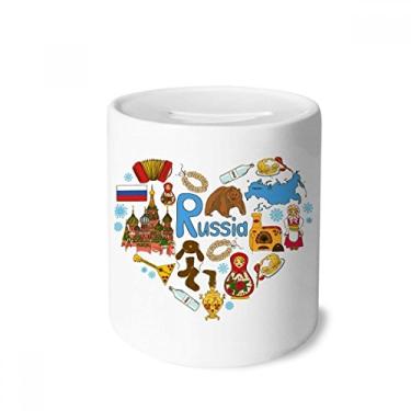Imagem de DIYthinker Rússia Acordeão Catedral de São Basílio Caixa Dinheiro Caixa de Cerâmica Porta-Moedas Presente
